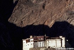 Baltit fort situated in the Northern Areas. A view of its at night.